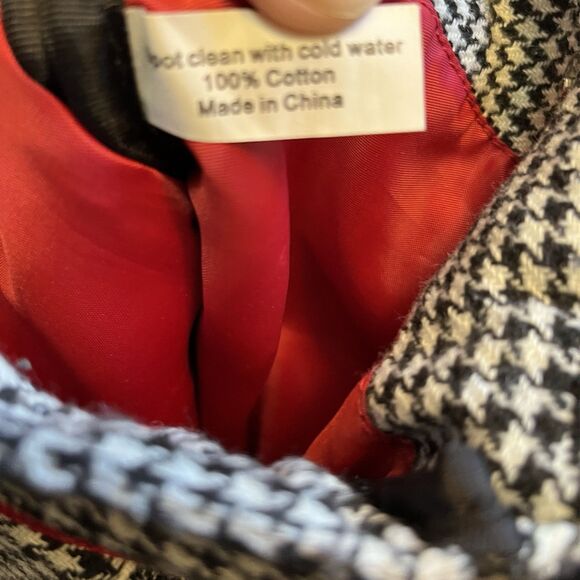 Kavu Keeper Crossbody Shoulder Bag Black Red Houndstooth Limited Edition Alabama - Picture 6 of 11